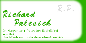 richard palesich business card